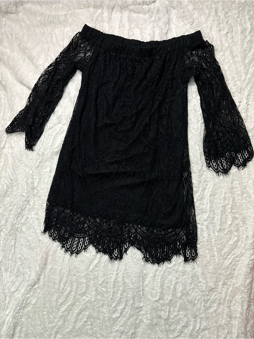 Love, Fire Black Lace Dress Size Large Whimsigoth